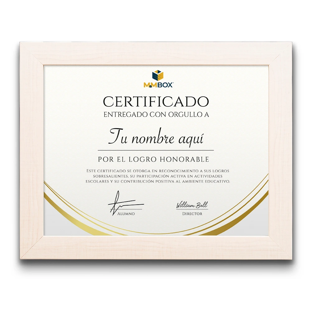 RECO-ENT11 – Marcos para diploma M&M Box